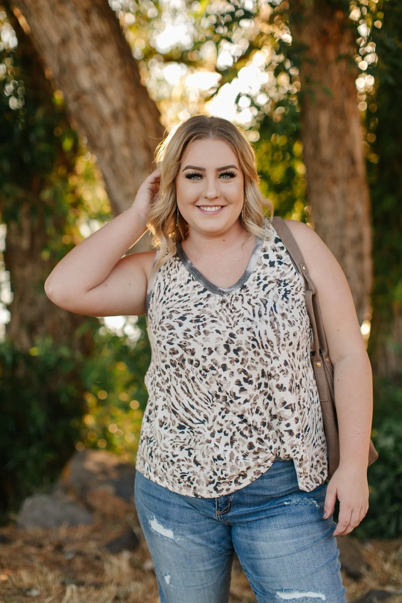 Tanks A Lot Leopard Print Sleeveless Top