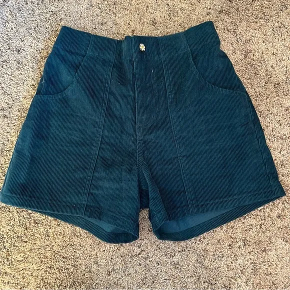 Teddy Fresh Blue Corduroy Shorts Size XS