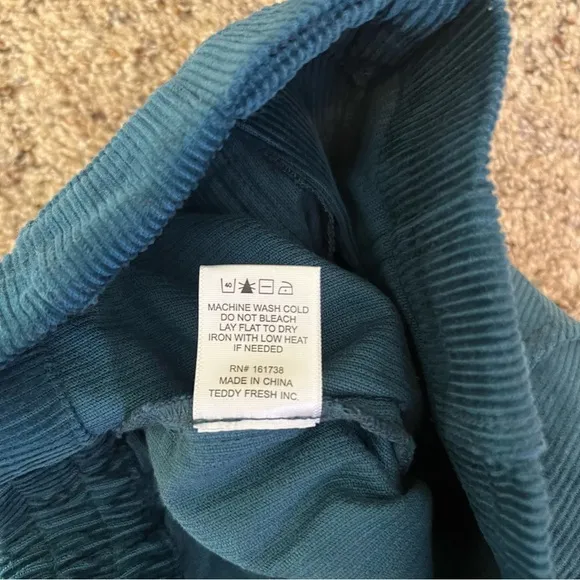 Teddy Fresh Blue Corduroy Shorts Size XS