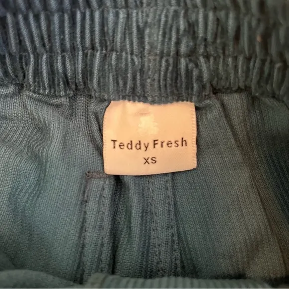 Teddy Fresh Blue Corduroy Shorts Size XS
