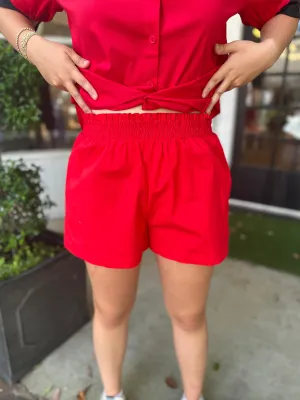 The Cassie Shorts - Red