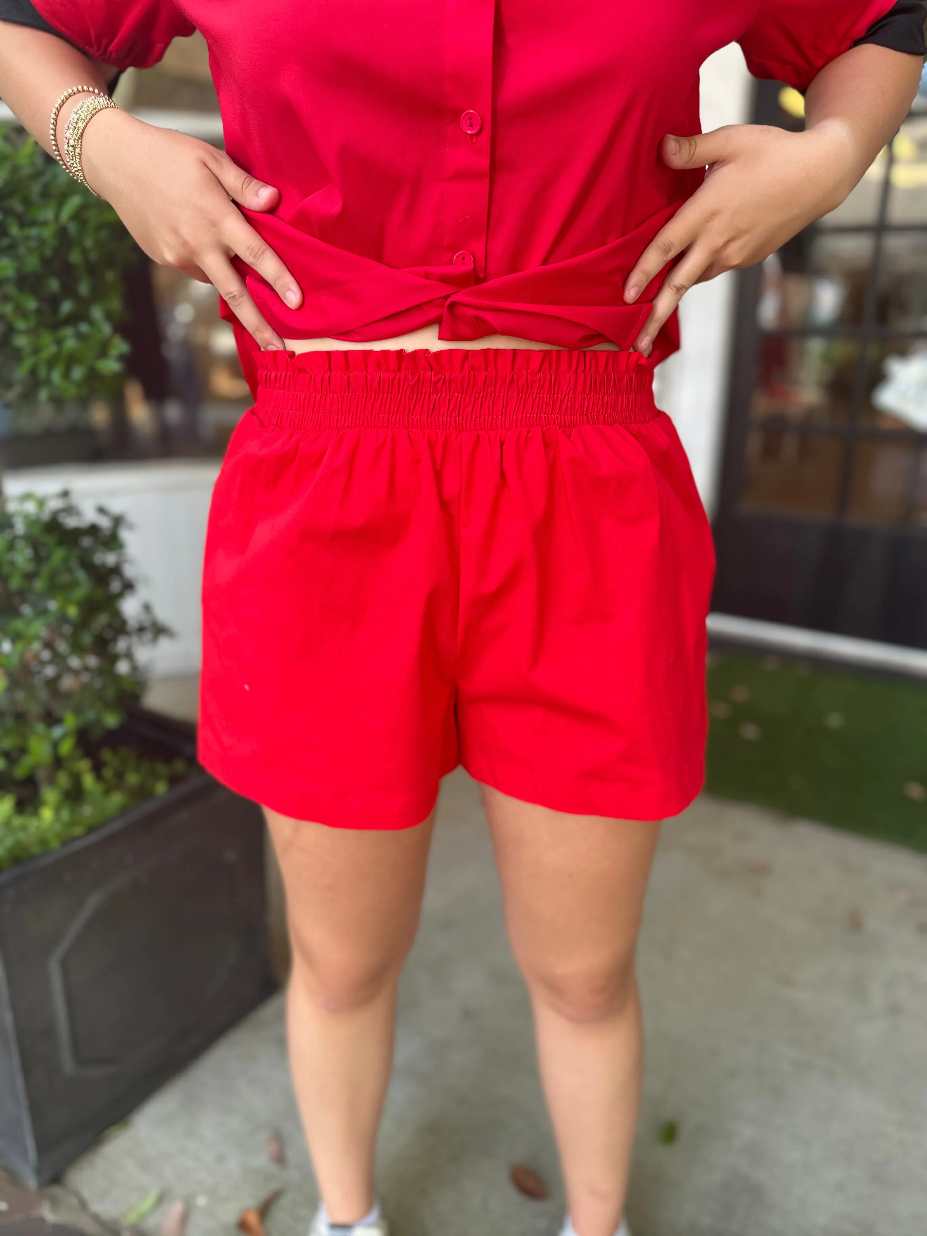 The Cassie Shorts - Red