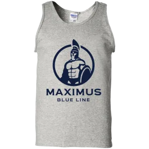 The Maximus Blue Line logo tank