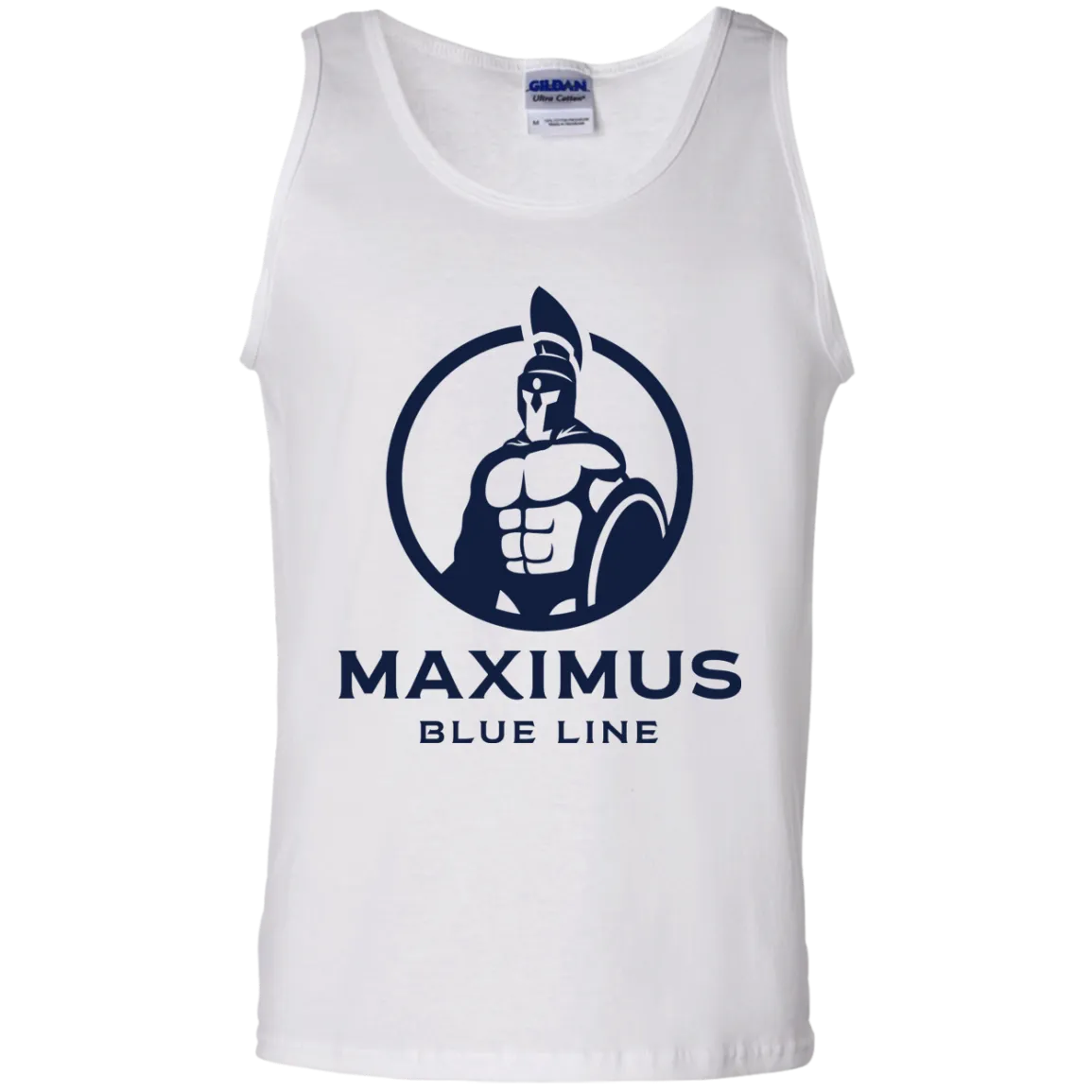 The Maximus Blue Line logo tank