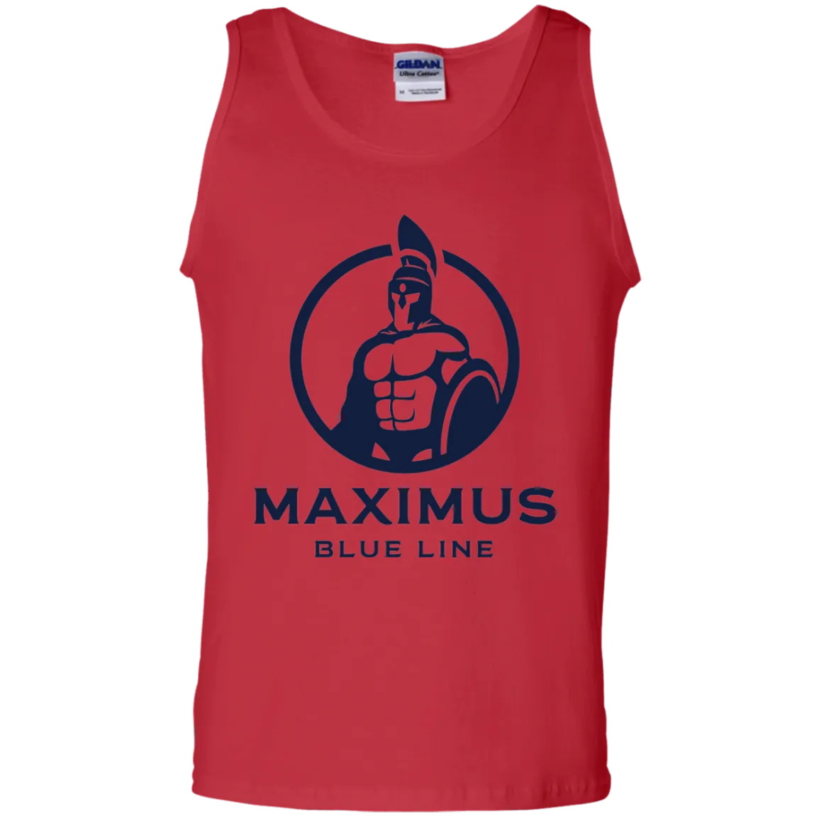 The Maximus Blue Line logo tank