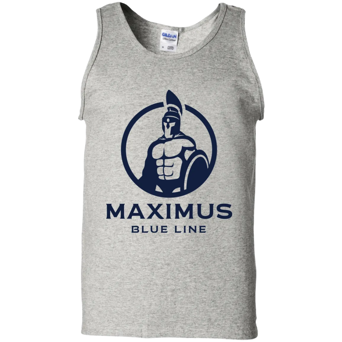 The Maximus Blue Line logo tank