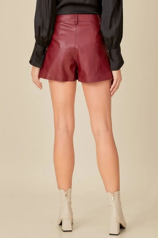 The Sasha shorts- Red Wine