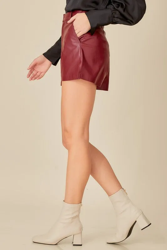 The Sasha shorts- Red Wine