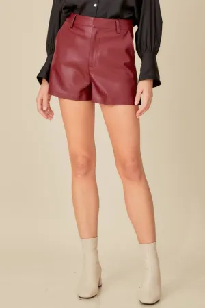 The Sasha shorts- Red Wine