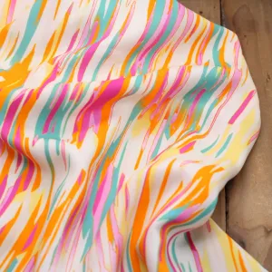 Tissu Viscose - SOFIA - Orange (vendu x10cm)