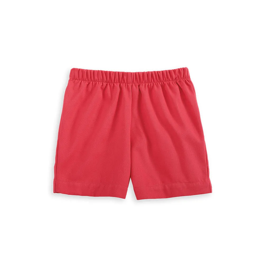 Twill Boy's Play Short -- Breakers Red