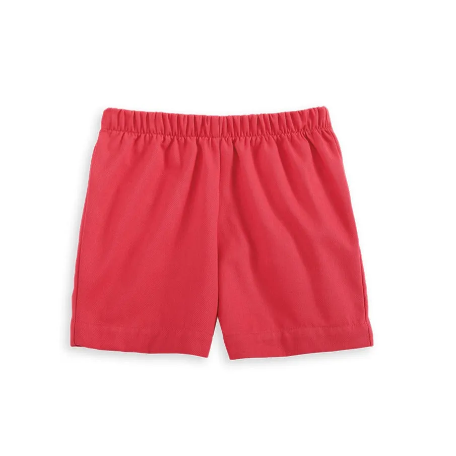 Twill Boy's Play Short -- Breakers Red