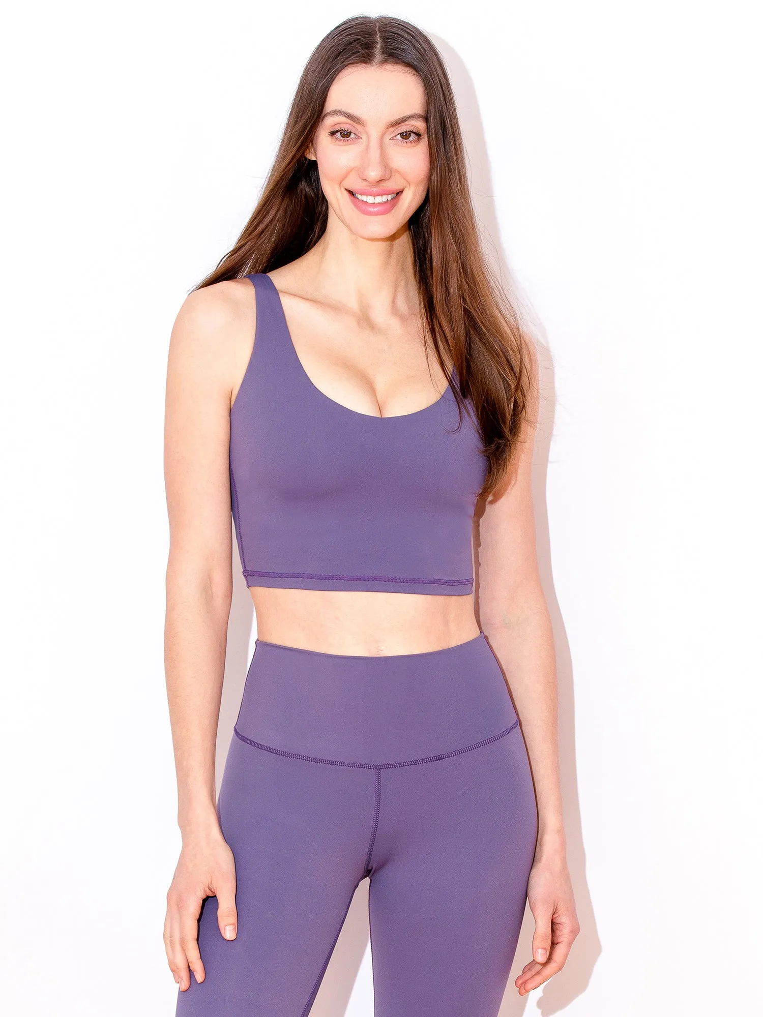 U NECK NUDE TANK, DUSK