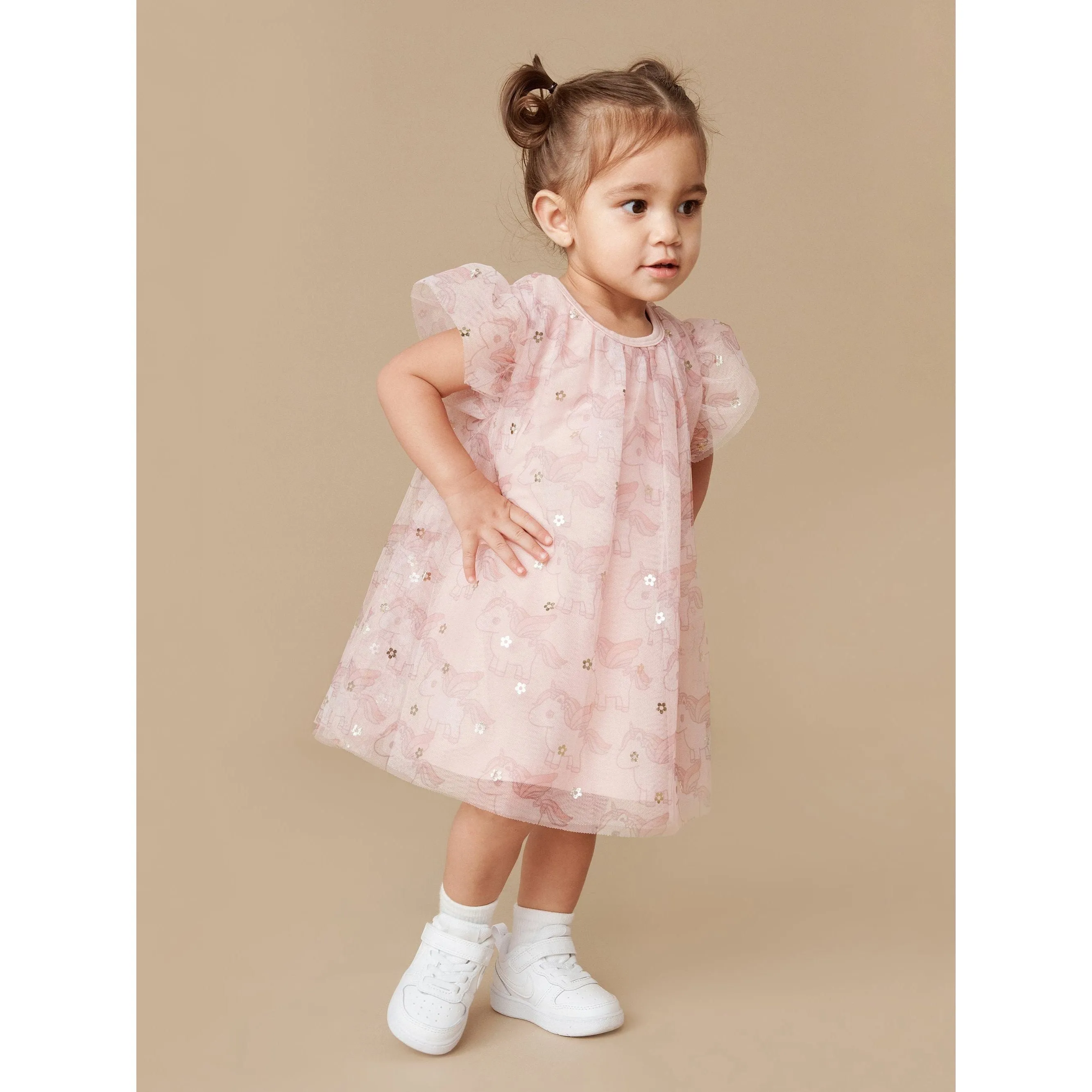 Unicorn Flutter Sleeve Dress
