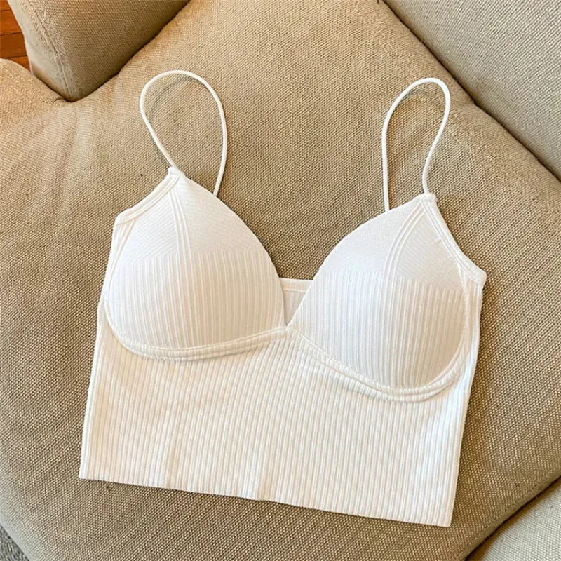 V-Neck "Camisole" Push up Bra with Chest Pads