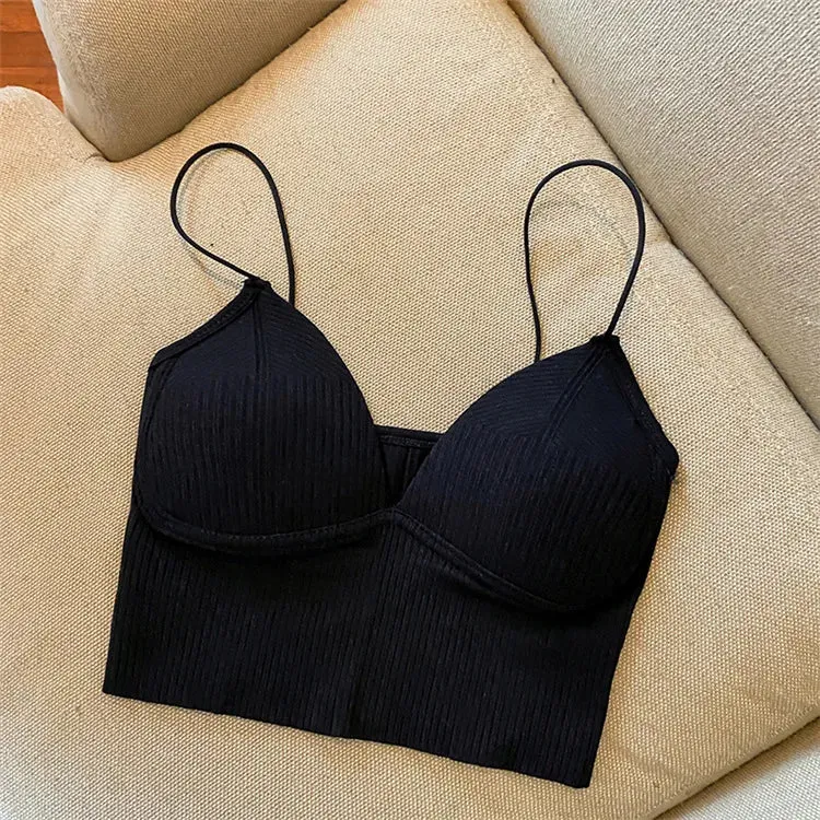 V-Neck "Camisole" Push up Bra with Chest Pads