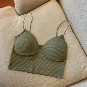 V-Neck "Camisole" Push up Bra with Chest Pads