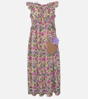 Valencia Floral Maxi Dress with Bag
