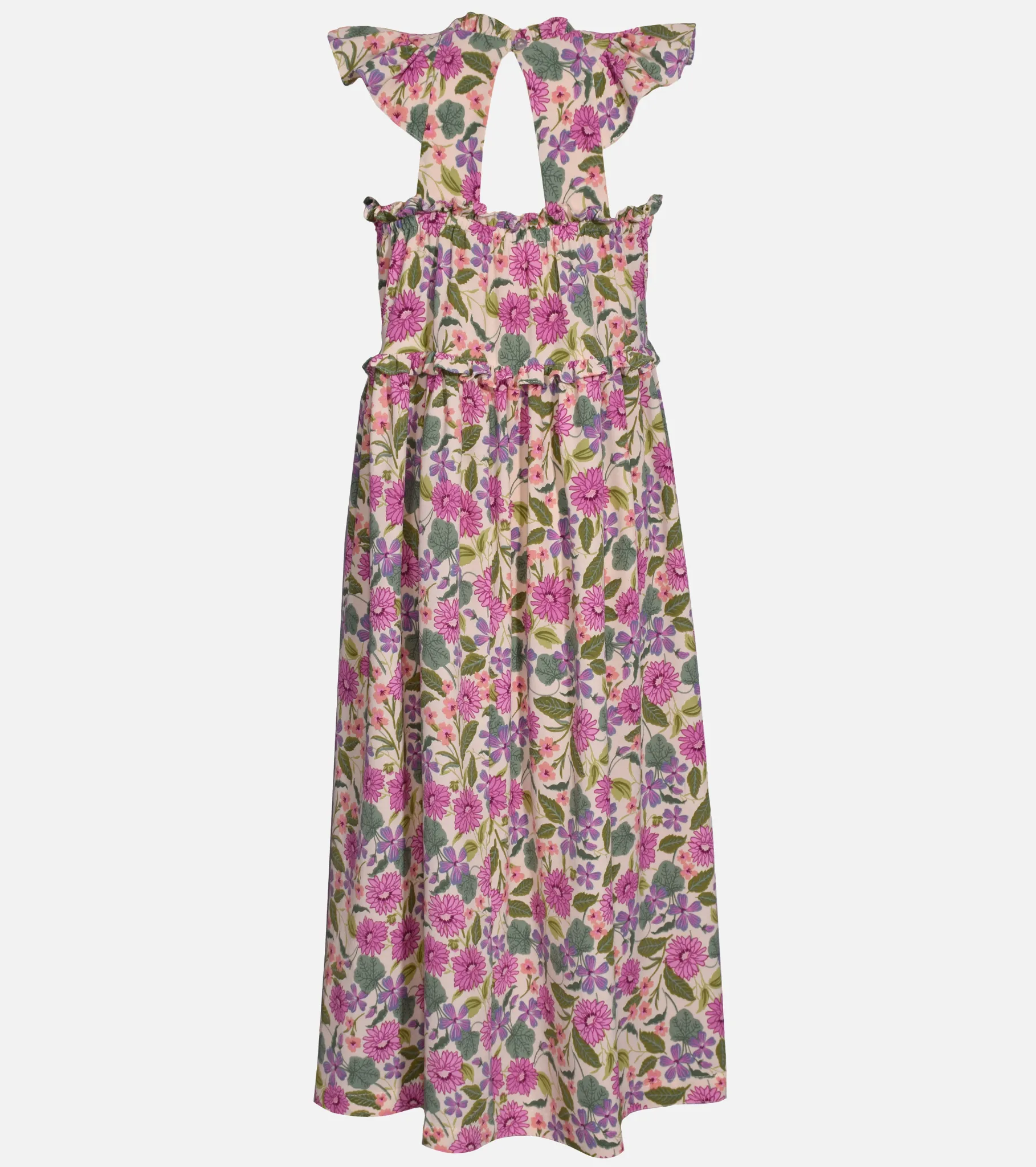 Valencia Floral Maxi Dress with Bag