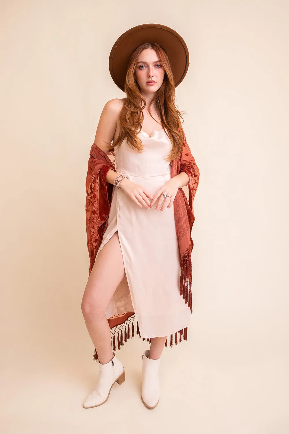 Velvet Mesh Tapestry Kimonos.