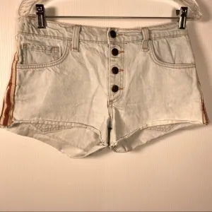 VERONICA BEARD Side Stripe Shorts button front 26