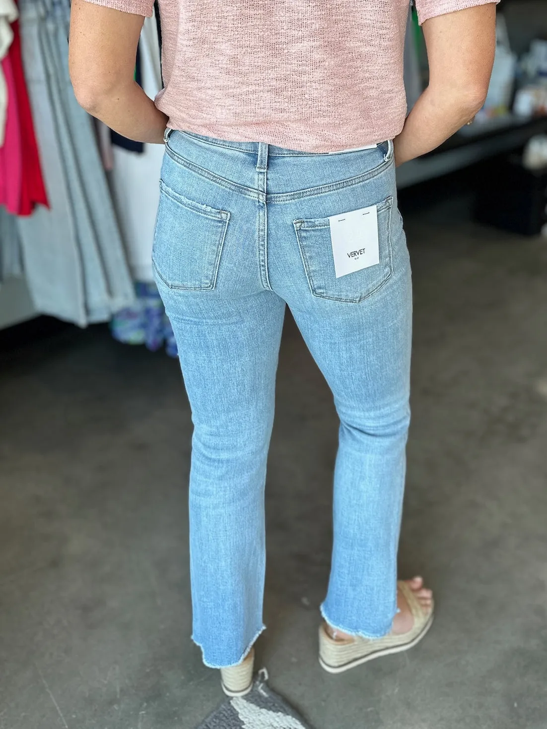 Vervet High Rise Crop Flare