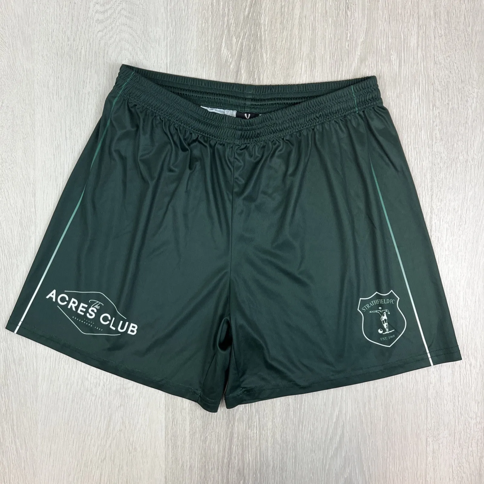 Veto Mens Green Strathfield F.C Soccer Shorts Football Shorts Size Large