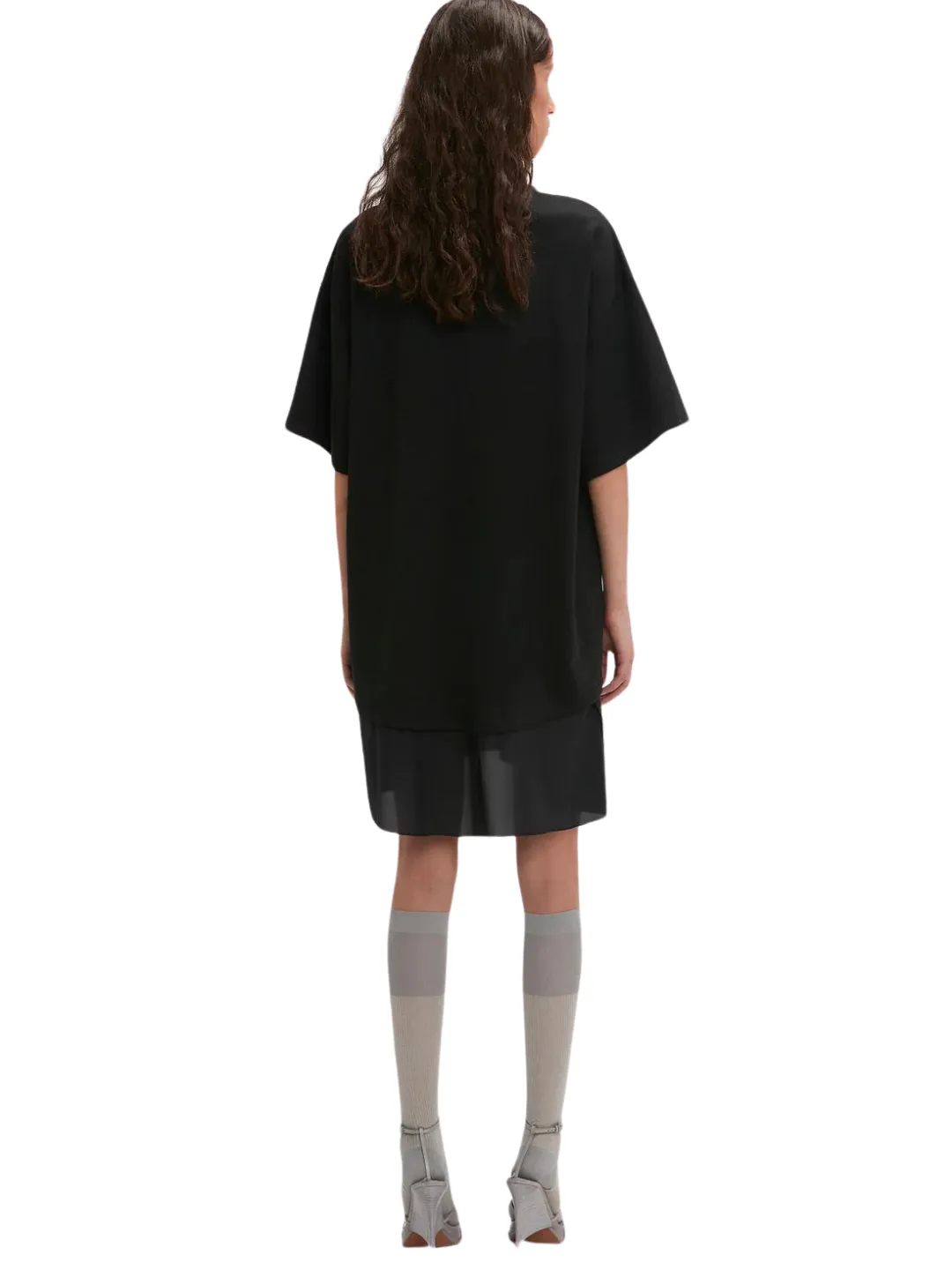 Victoria Beckham FRAME CUT-OUT TSHIRT DRESS black