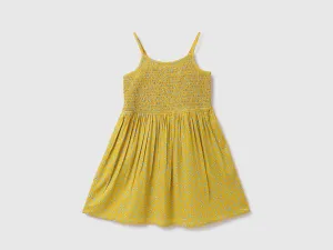 Viscose Printed Shoulder Strap Girls Dresses