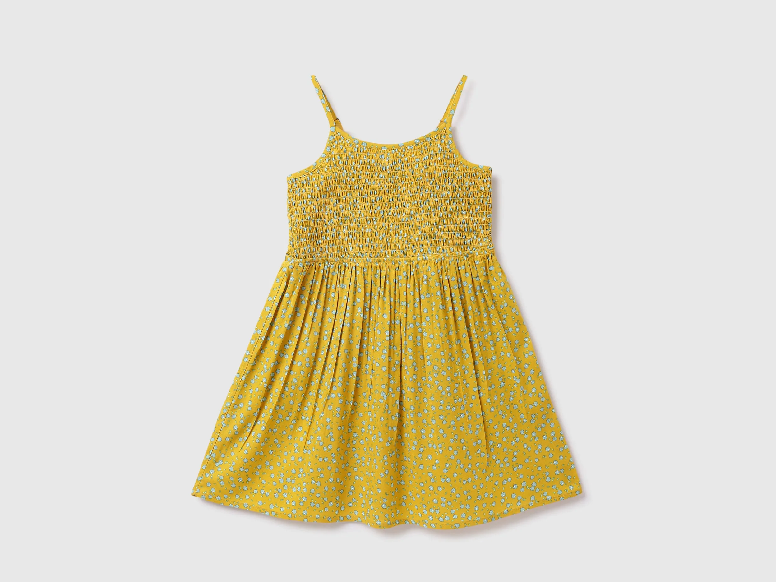 Viscose Printed Shoulder Strap Girls Dresses