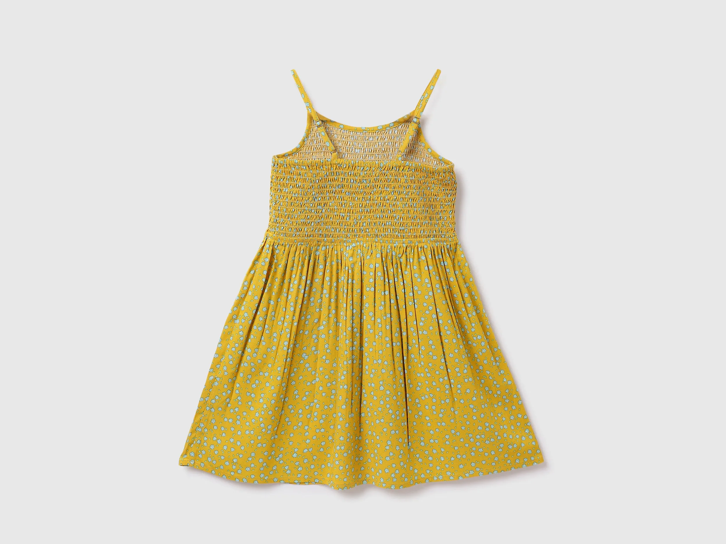 Viscose Printed Shoulder Strap Girls Dresses