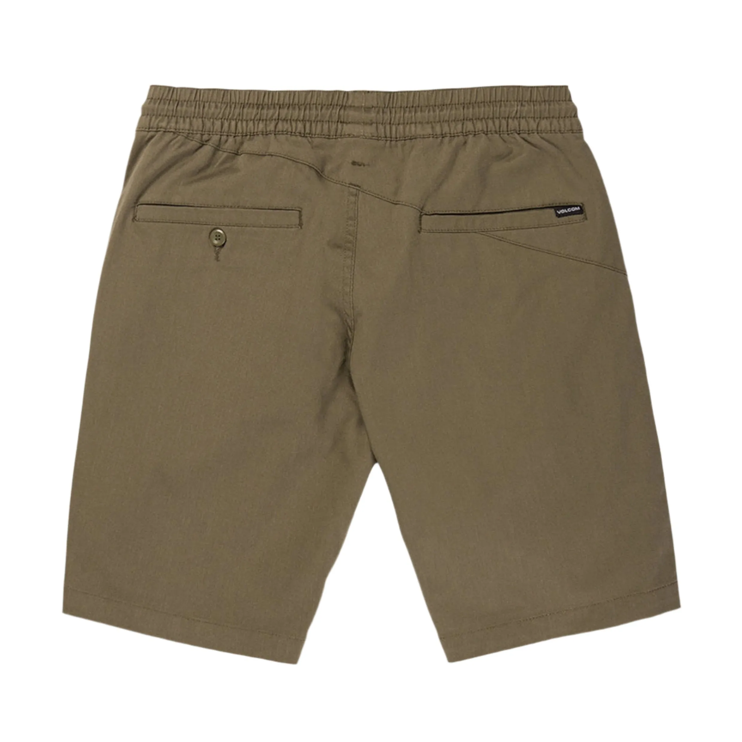 VOLCOM FRICKEN MENS ELASTIC WAIST SHORT WINTER MOSS