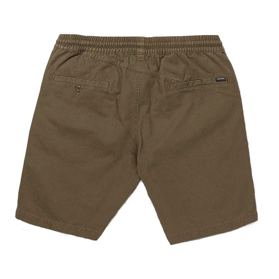 Volcom Frickin Mix Elastic Waist 19" Short - Tarmac Brown