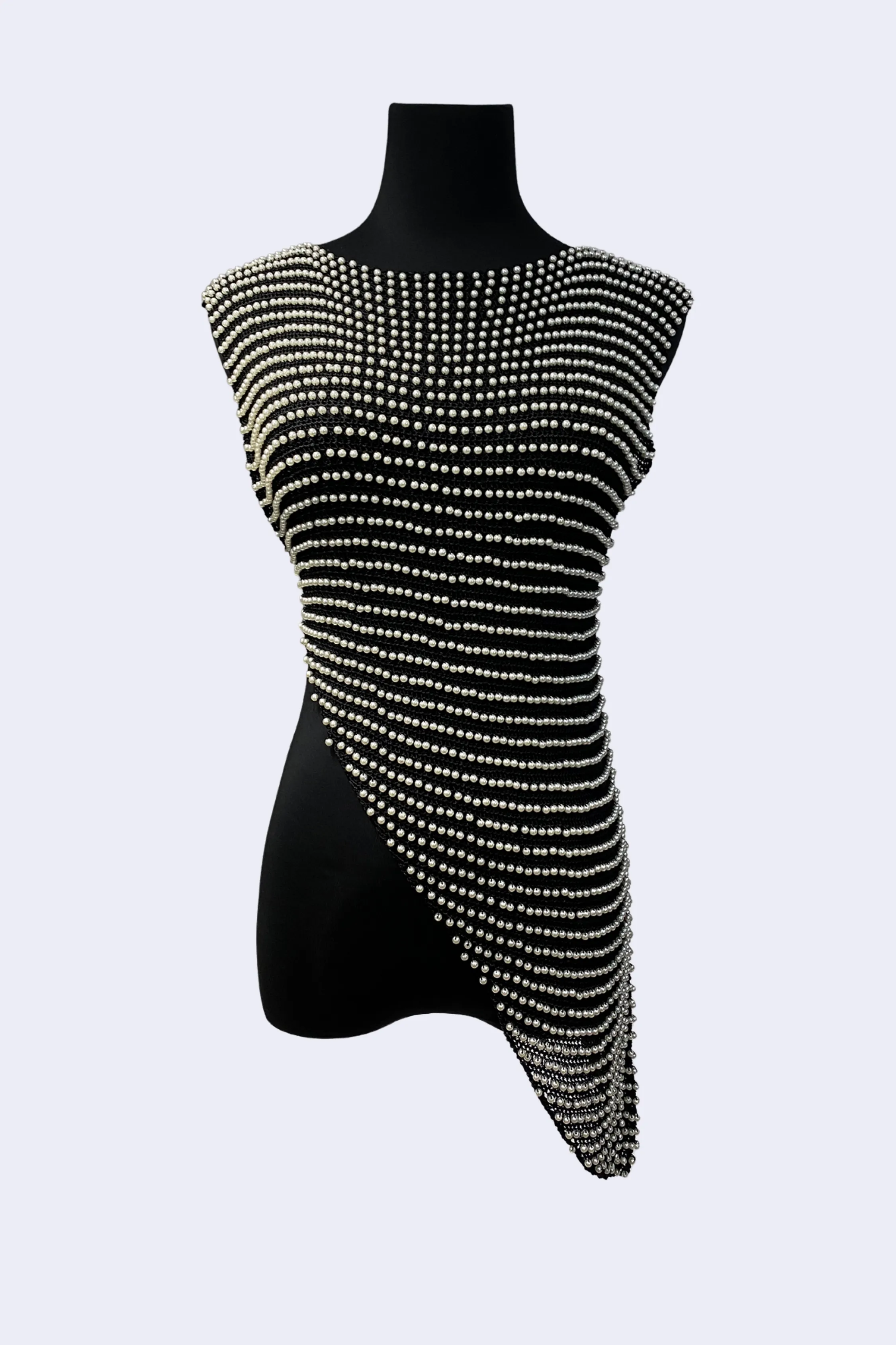 Wearable Art - Hand Crocheted Asymmetric Long Tops