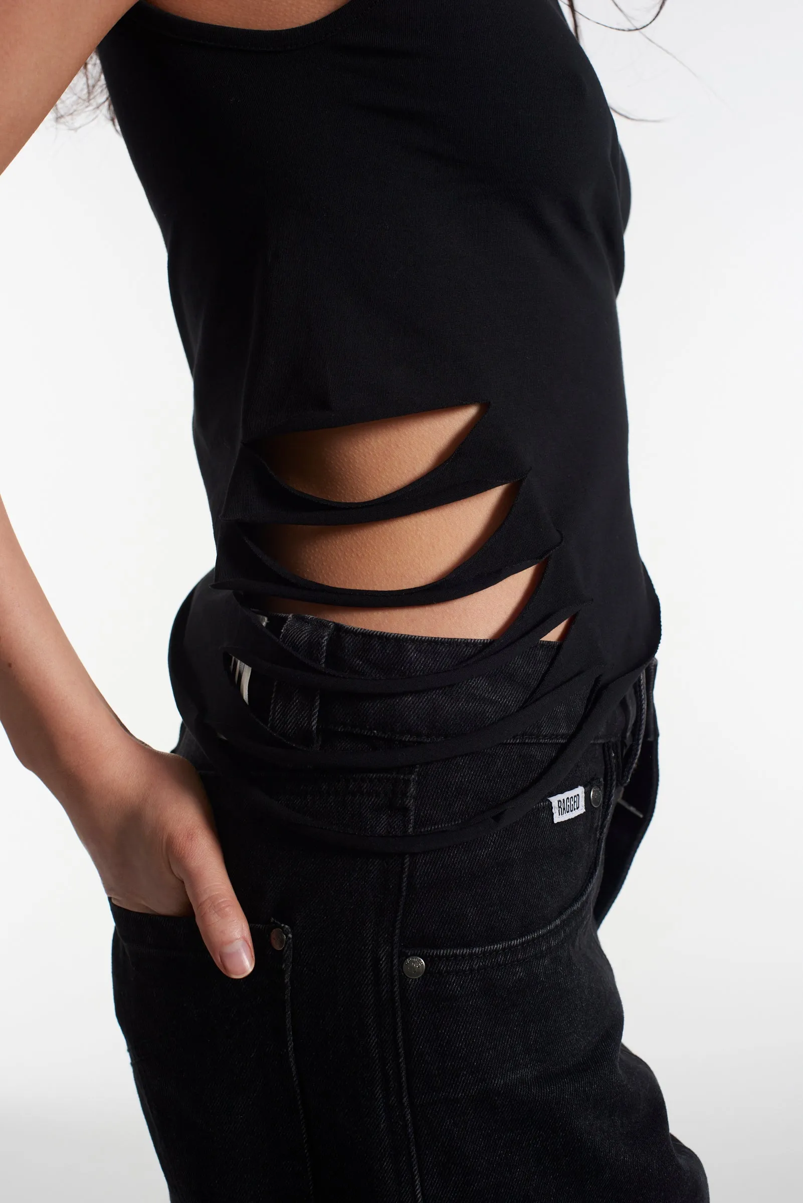 Web Slashed Vest Top