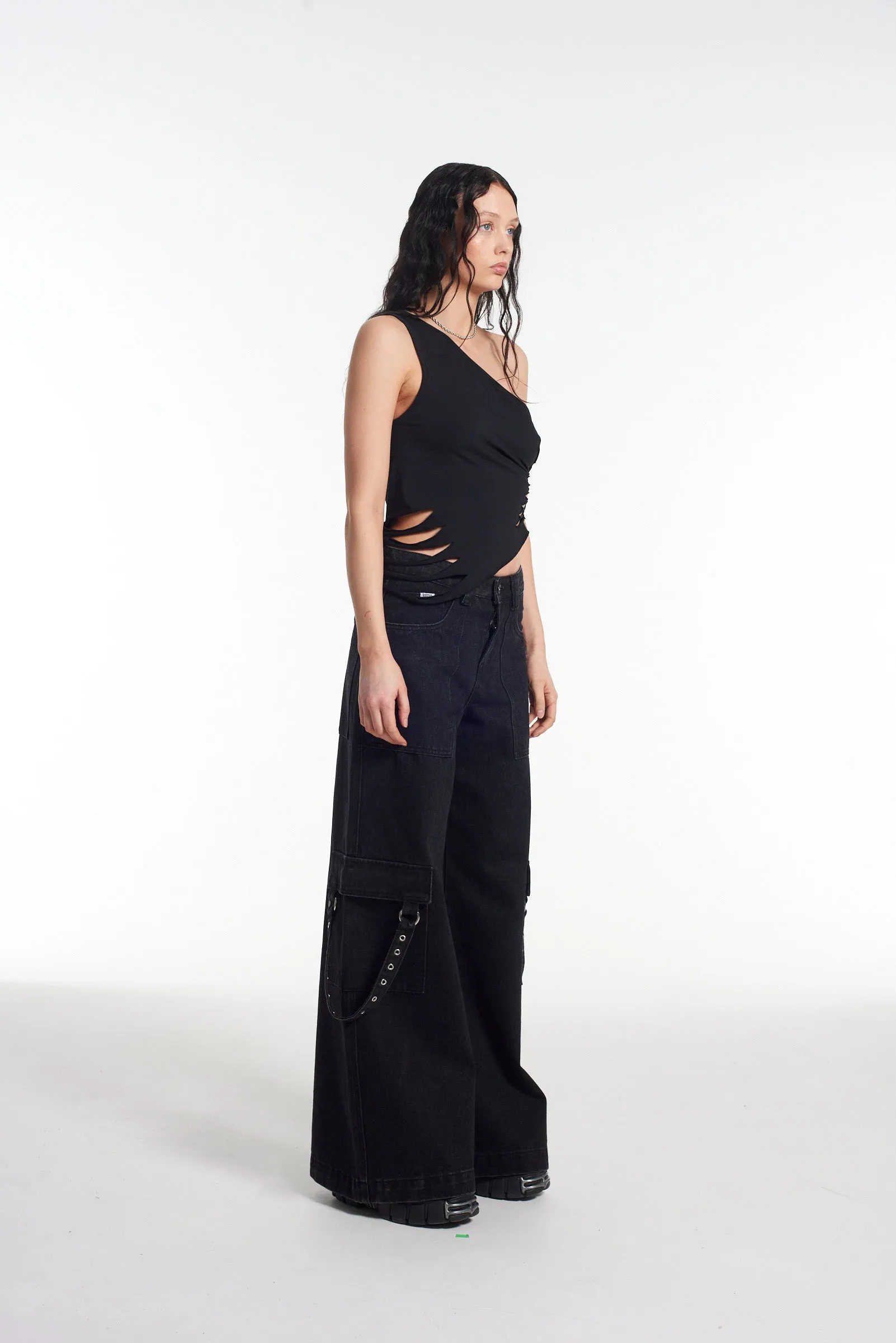 Web Slashed Vest Top
