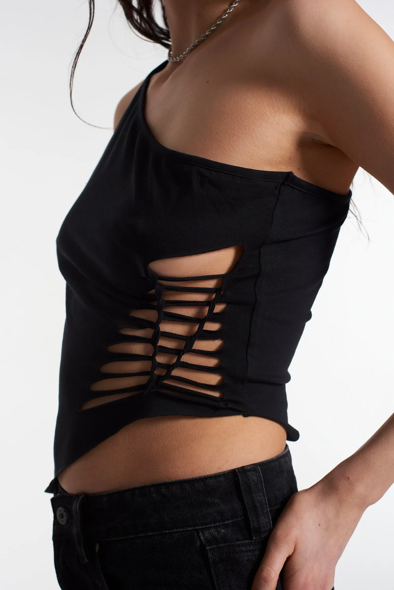 Web Slashed Vest Top