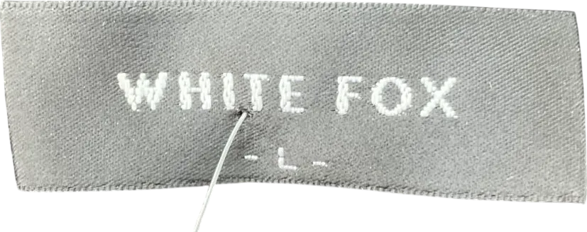 White Fox Black Asymmetric Bodysuit UK L