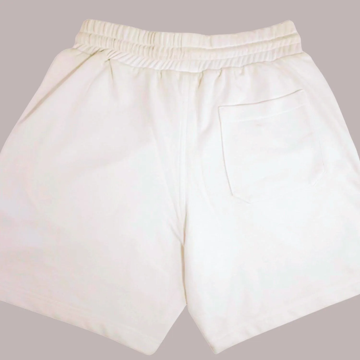 White Unisex Premium Terry Shorts