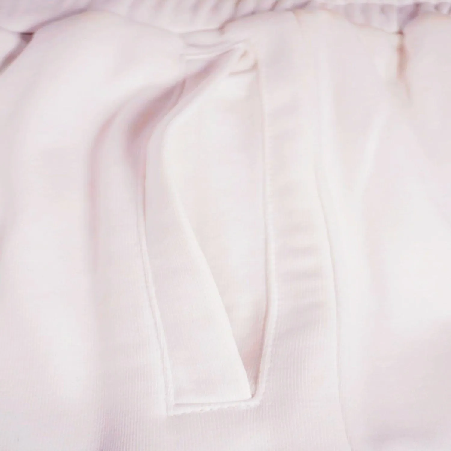 White Unisex Premium Terry Shorts