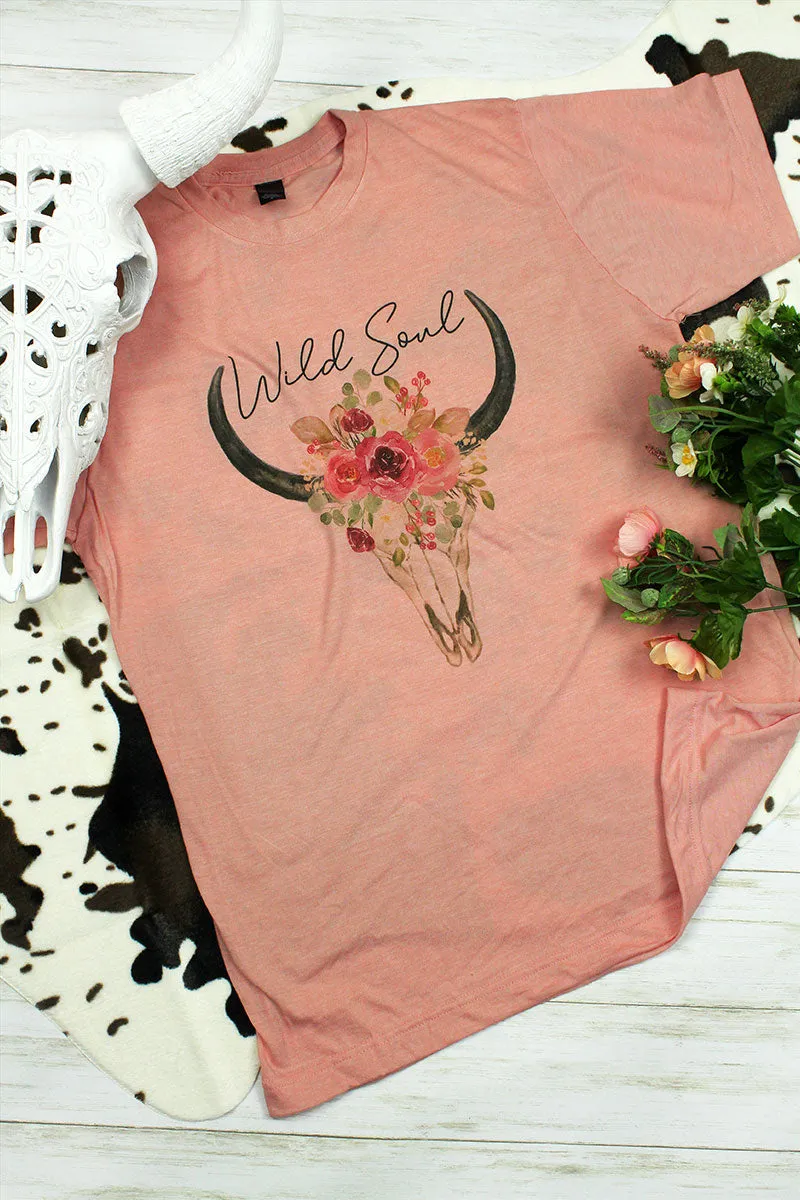 Wild Soul Steer Unisex Poly-Rich Blend Tee