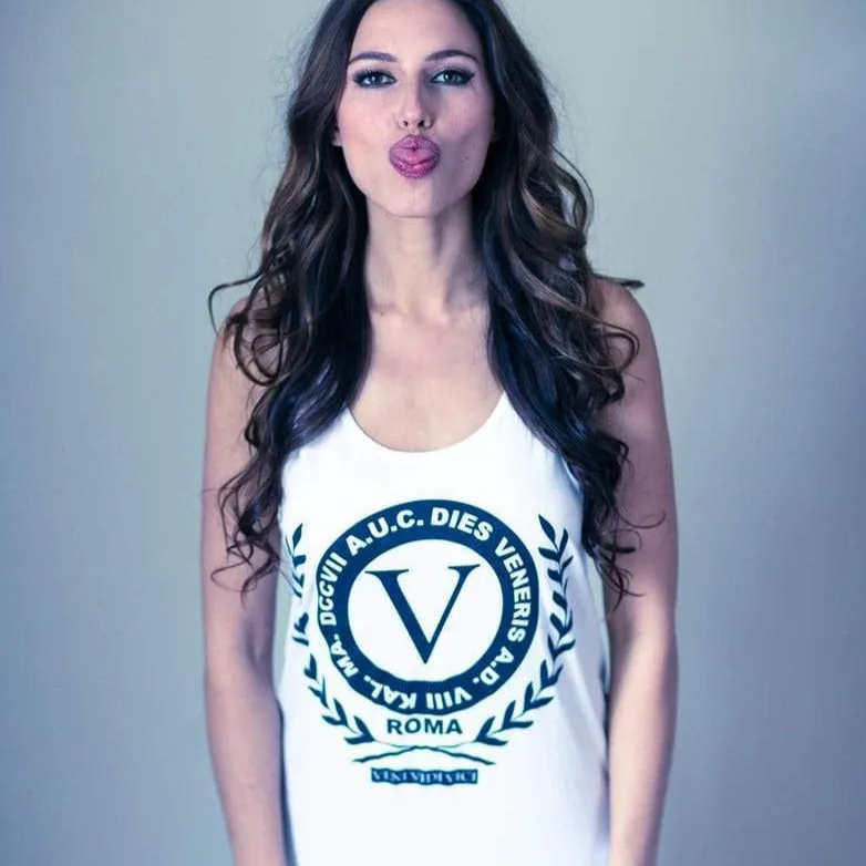 Women's - Roma White Tank Top A-Shirt