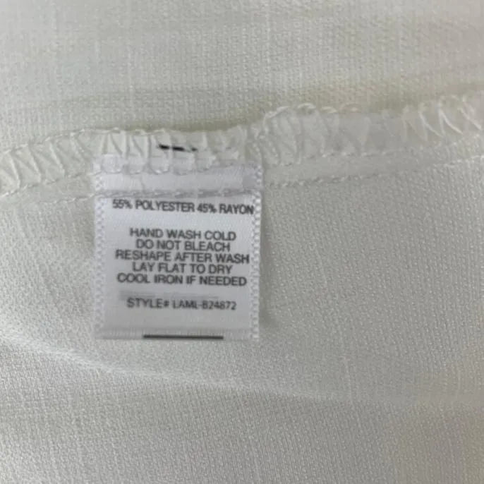 Women's Shirt Tie Front Short Sleeve Size S Top