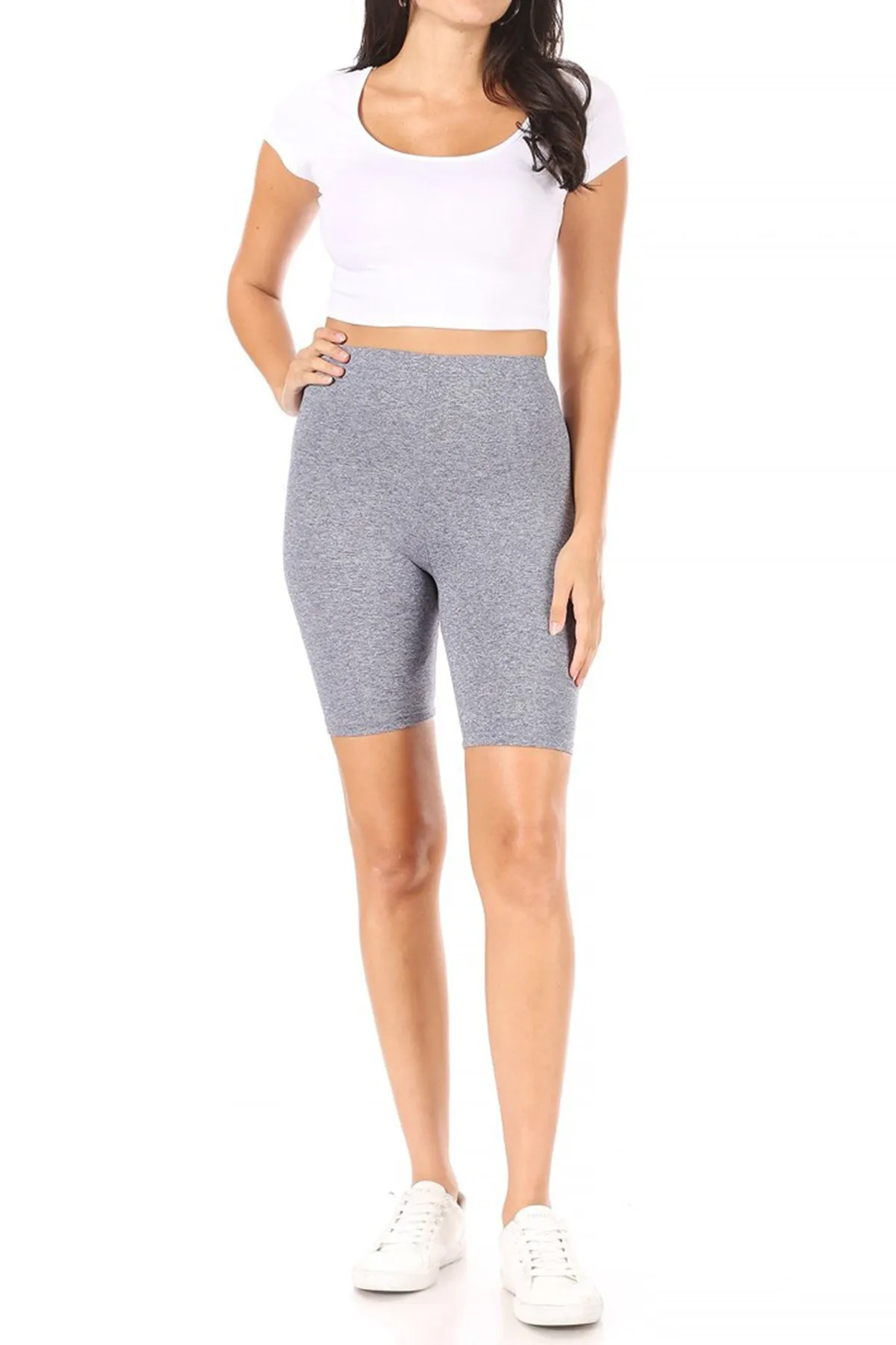 Women's Workout High Waist Comfy Elastic Band Active Biker Shorts Pants S-3XL