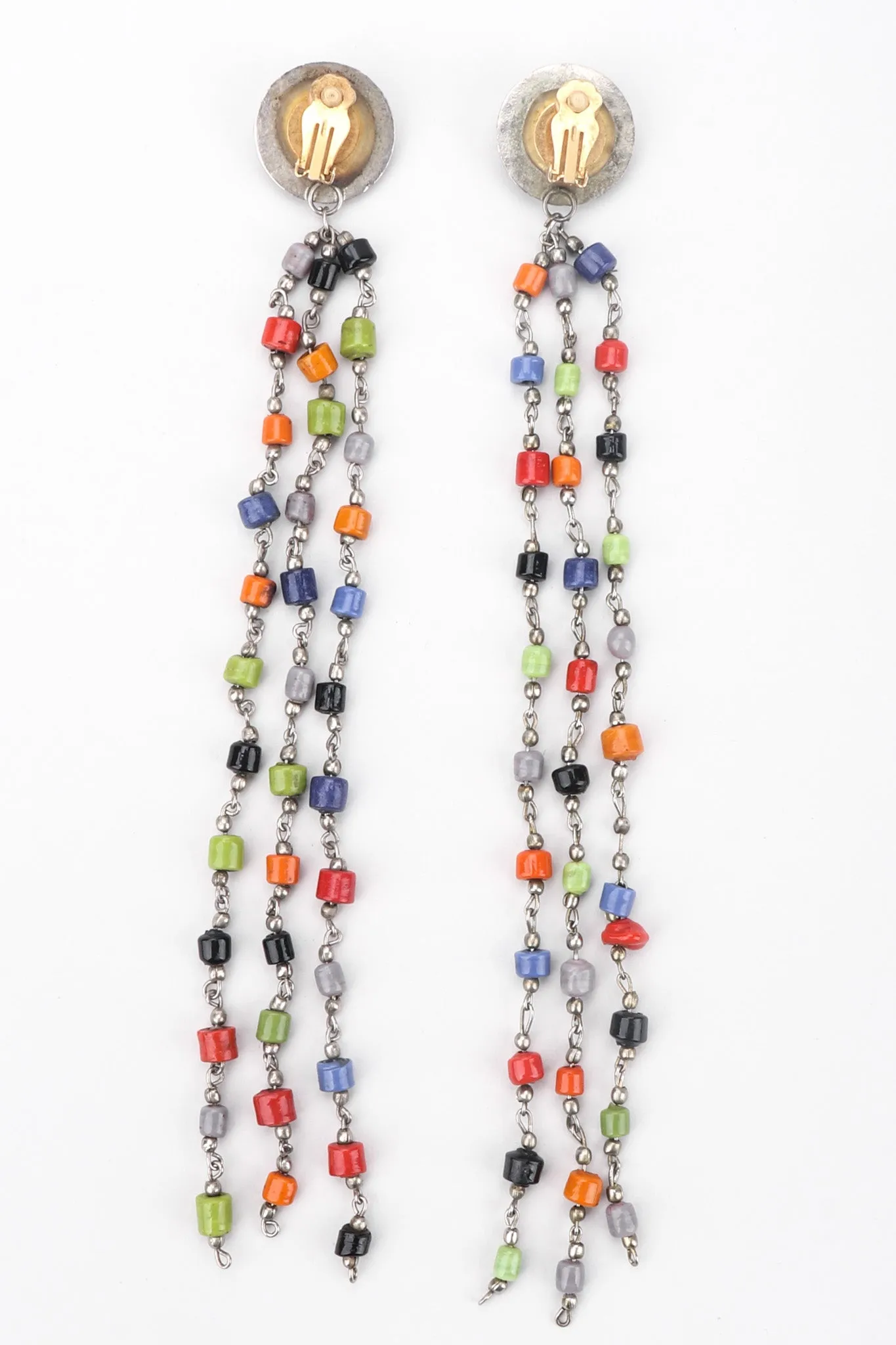 XL Chain Bead Earrings