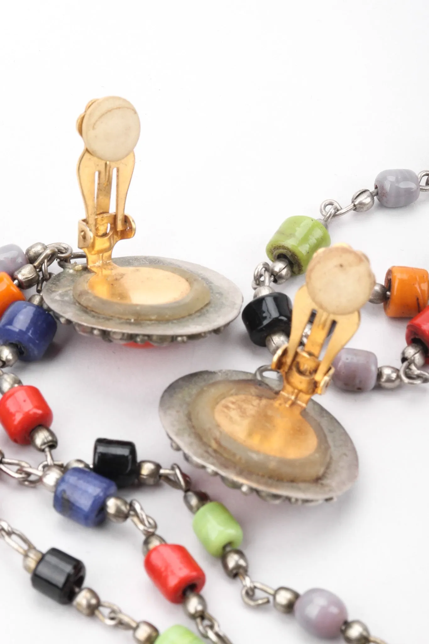 XL Chain Bead Earrings