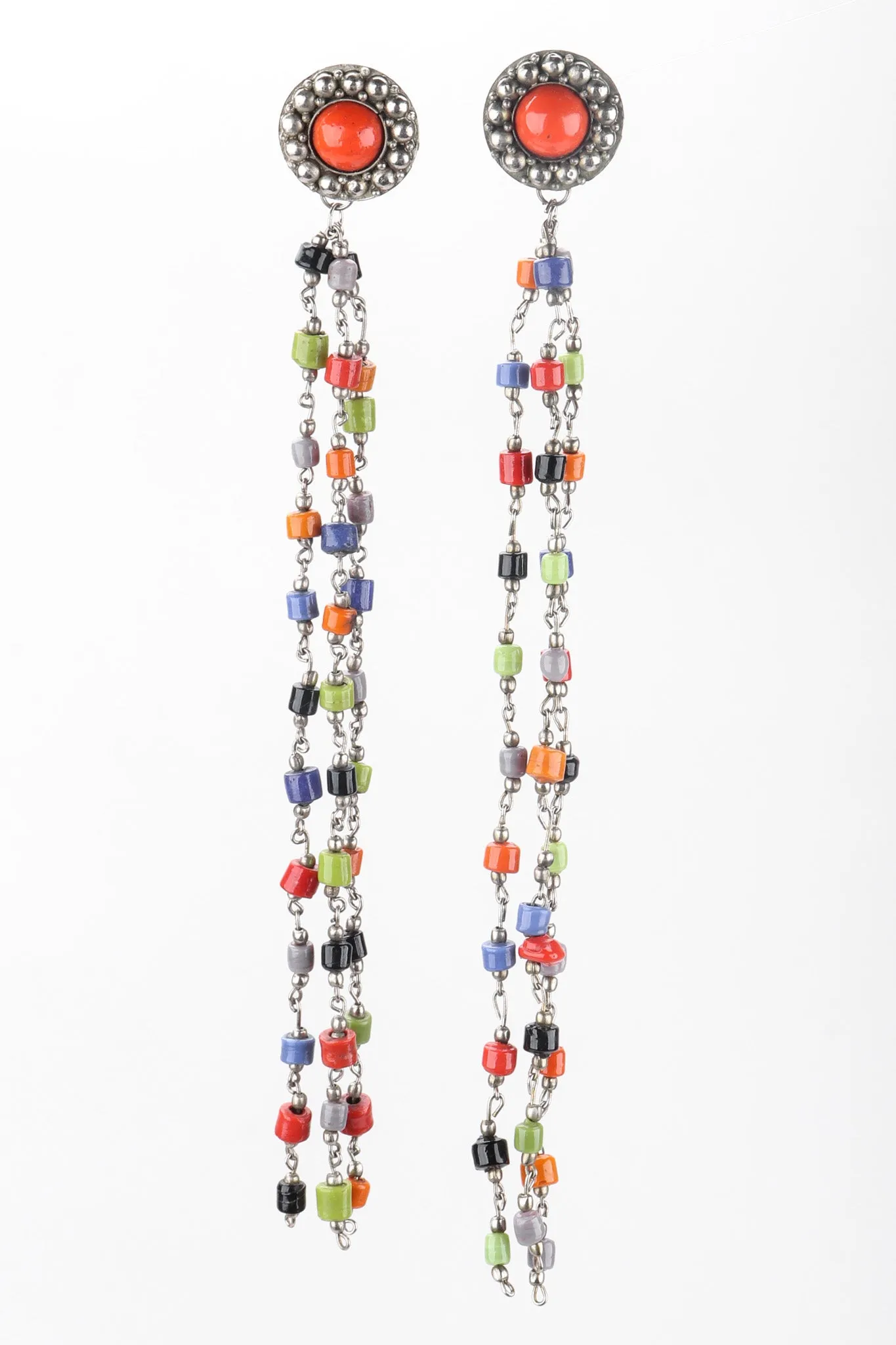 XL Chain Bead Earrings