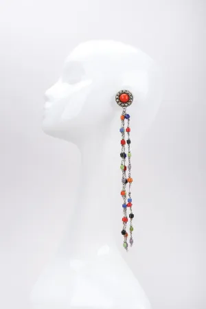 XL Chain Bead Earrings