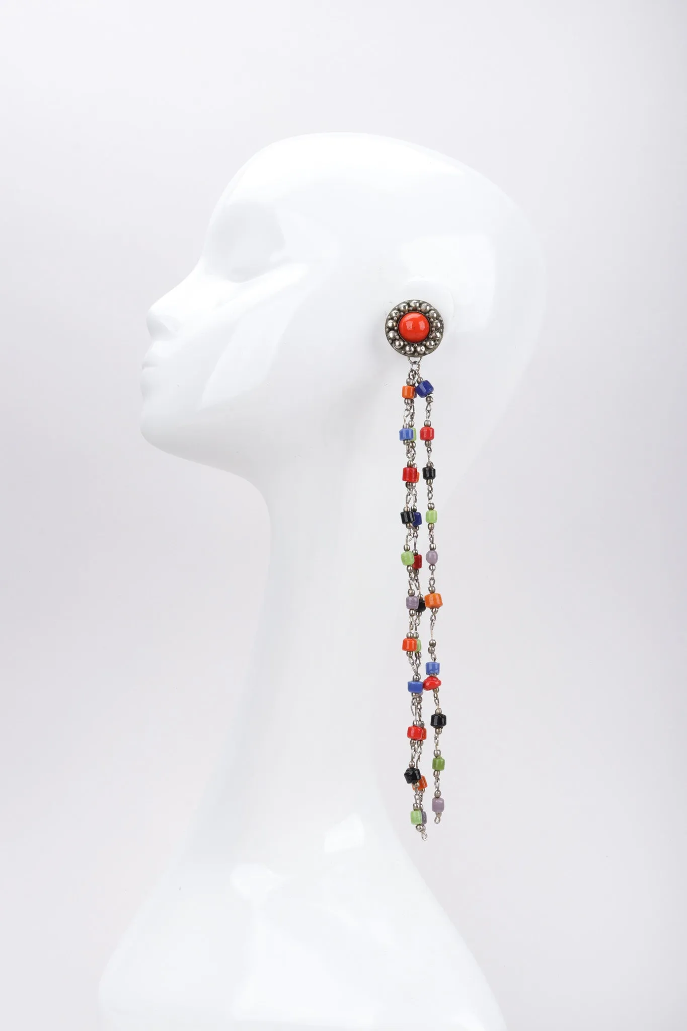 XL Chain Bead Earrings