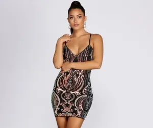 You Amaze Me Charming Sequin Mini Dress